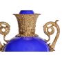 Ваза декоративная Императорский стиль 2. синяя. керамика бронза. 86см*36см*23см