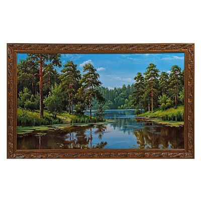 Картина Лесная река 1023 60х100 см