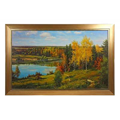Картина Лесное озеро 1003 60х100 см
