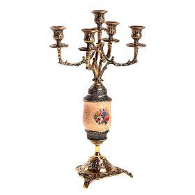 Канделябры малые в Викторианском стиле на 5 свечей, набор 2 штуки