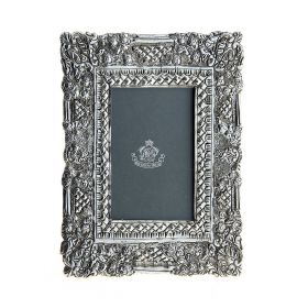 Фоторамка декоративная серии "Silver frame" латунь, посеребрение, 6*9 см