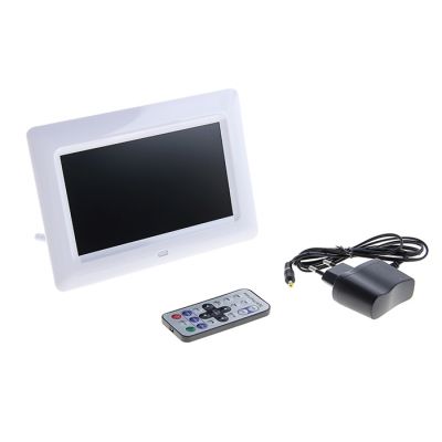 Цифровая фоторамка, SD, USB, поддер. форм. JPEG, MP3, MP4, AVI (пульт в комплекте), белая