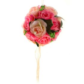 Декор шар d-20 см розы жемчуг