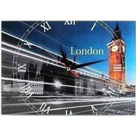 Часы London 20х28 см стеклянные