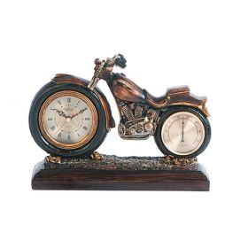 Часы настольные с термометром мотоцикл