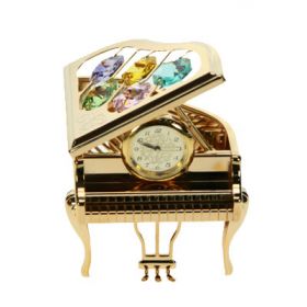 Фигурка декоративная с часами "рояль" 8см"