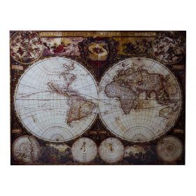 Панно стеклянное "Карта мира" 