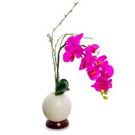 Светильник напольный "Орхидея в вазе"