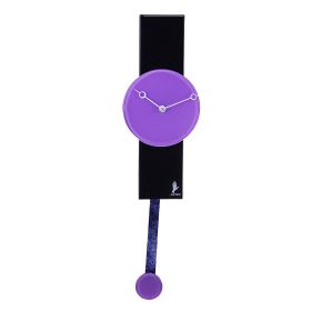 Часы настенные с маятником, фиолетовые