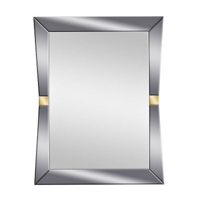 Купить Зеркало прямоугольное с золотыми вставками