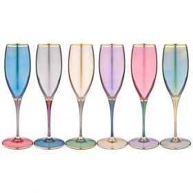 Набор бокалов для шампанского "Радуга"