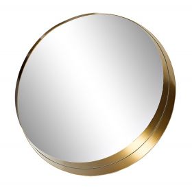 Зеркало круглое в металлической объемной раме