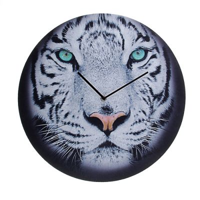 Часы настенные "Тигр белый"