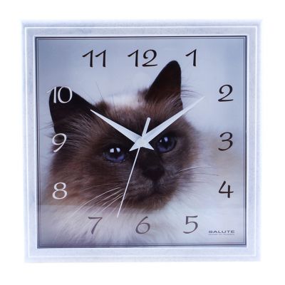 Часы настенные "Сиамская кошка", животные