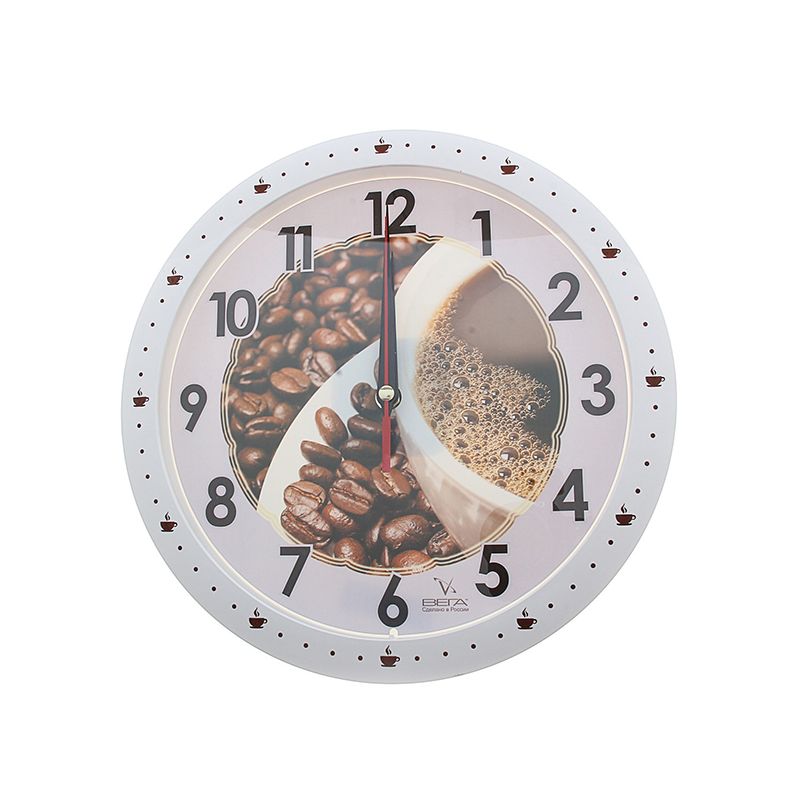 Часы настенные "Кухня. Зерна кофе"