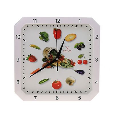 Часы настенные кухонные "Овощи"