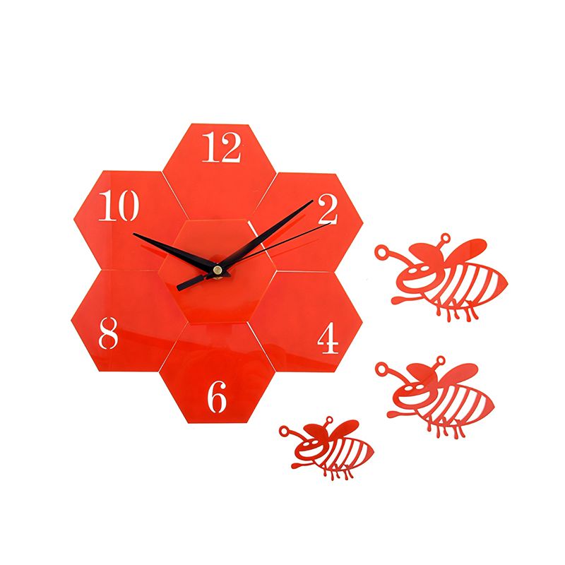 Часы настенные Акрил "Соты с пчелами"