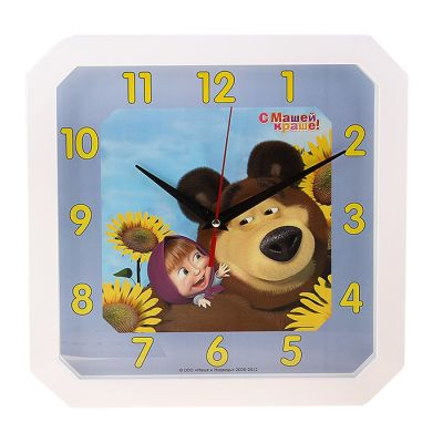 Часы настенные "Маша и медведь"