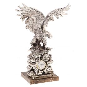 Часы "Серебряный орел над Временем" с посеребрением