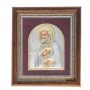 Икона С.Саровский, серебро с золотым лаком, на бар*ате под стеклом, 15*17*2см EK3EAG-KBZ